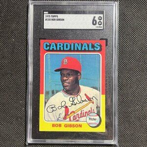 1975 Topps Set-Break #150 Bob Gibson SGC 6 EX NM Cardinals HOF